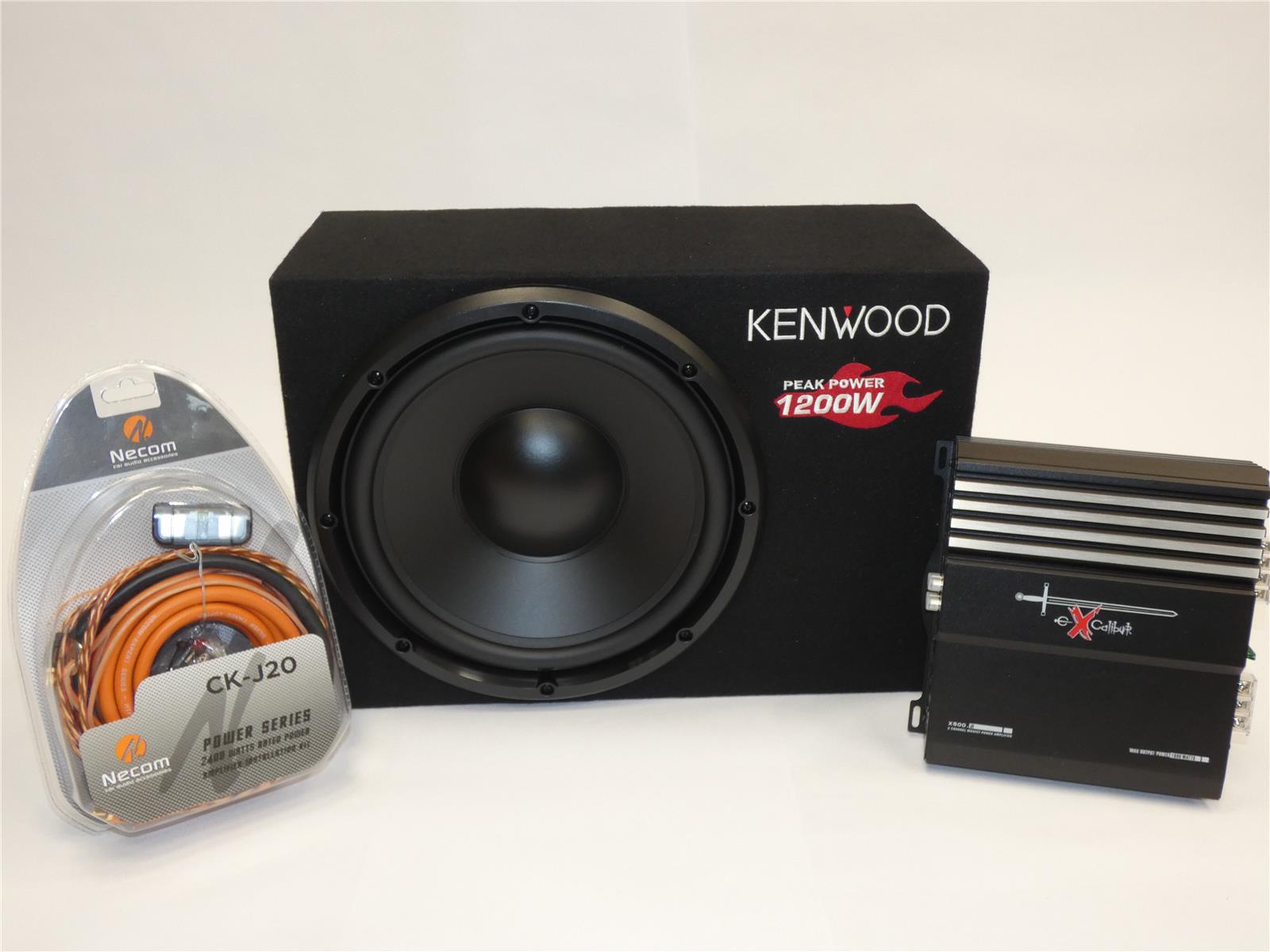Kenwood KSC-W1200B Excalibur Basspaket
